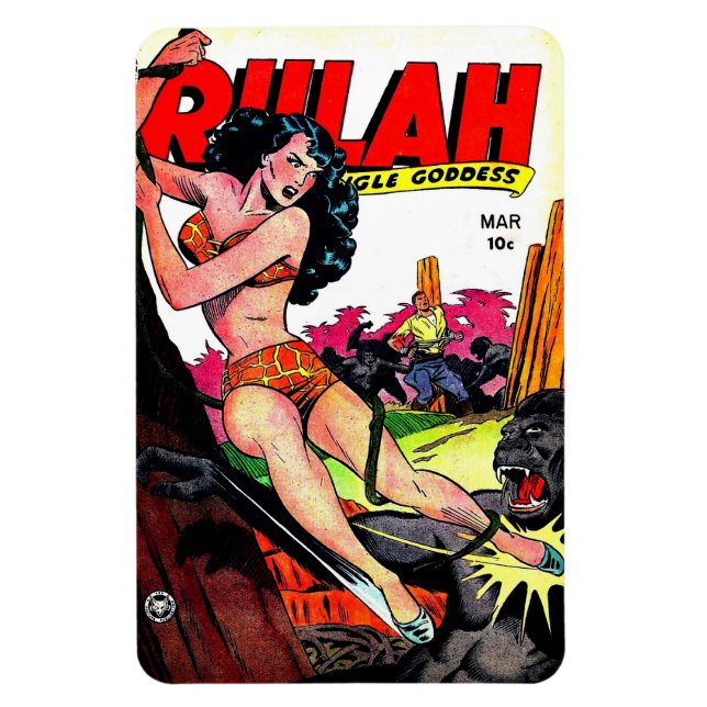 Flexible Rulah vintage 1949 Magnet de bande dessinée (Vertical)