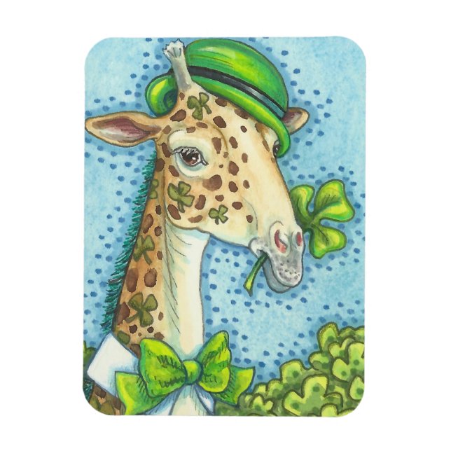 Flexible Saint Patrick's Day CHALEUREUX GIRAFFE MAGNET IRLA (Vertical)