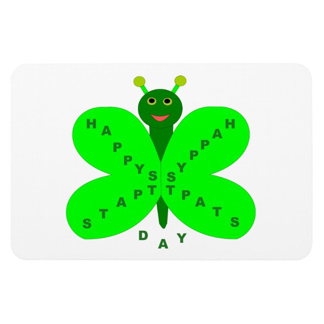 Flexible Saint Patricks Day Magnet papillon (Horizontal)