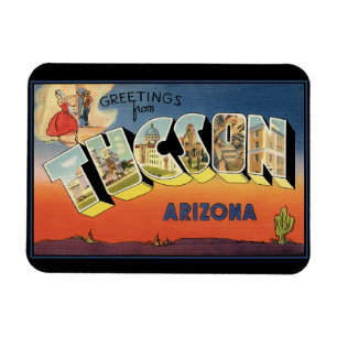 Flexible Salutations de Tucson Arizona Magnet