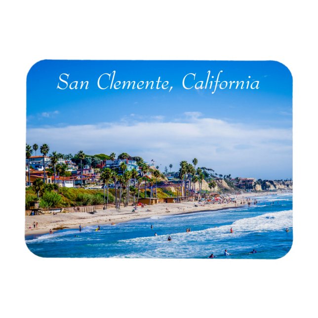 Flexible San Clemente Beach Magnet (Horizontal)