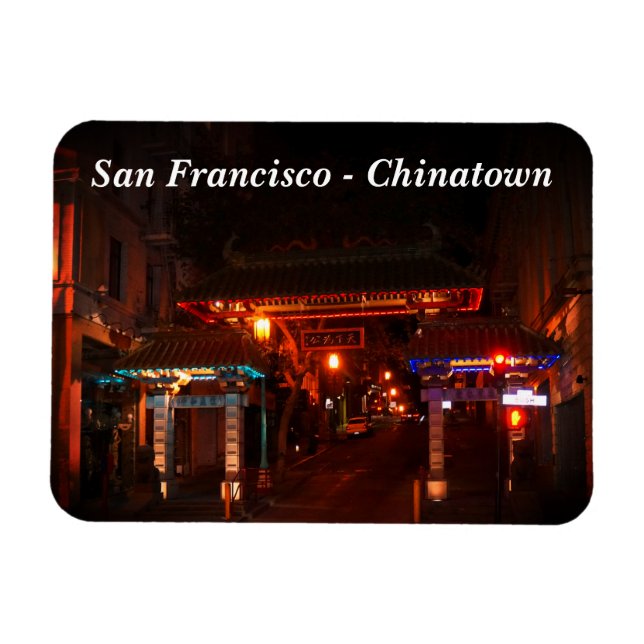Flexible San Francisco Chinatown Gate #2 Magnet (Horizontal)