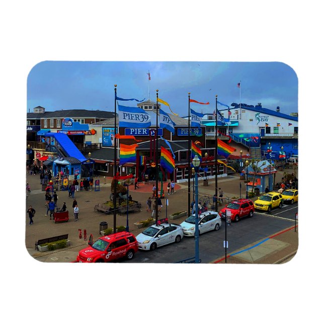 Flexible San Francisco Pier 39 Pride #1 Magnet (Horizontal)