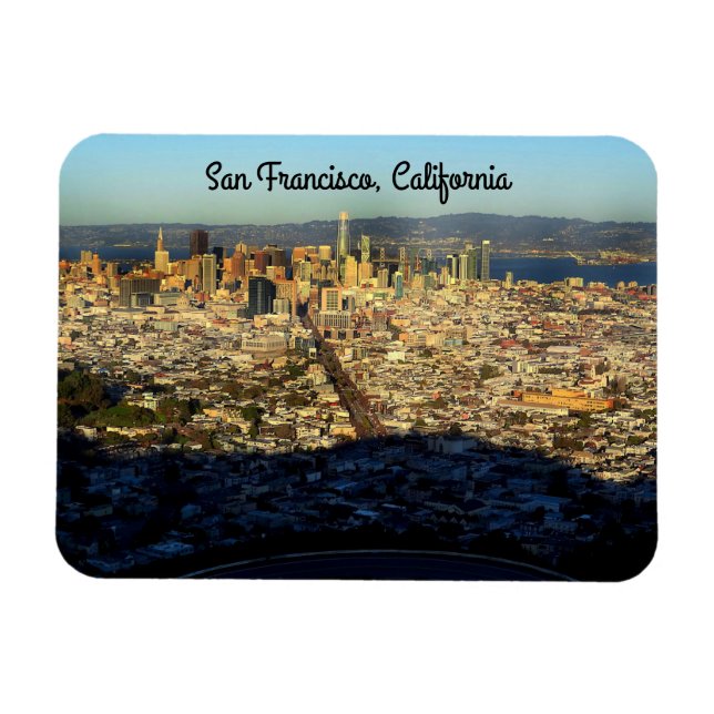 Flexible San Francisco Twin Peaks #1 Magnet (Horizontal)