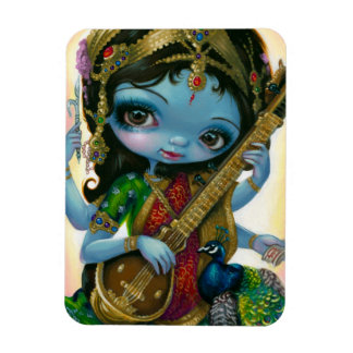 Flexible "Saraswati Jouer Veena" Flex Magnet