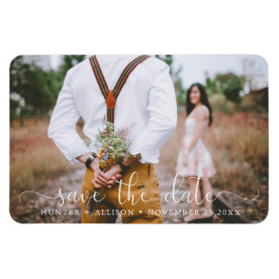 Flexible Save the date   Magnet photo