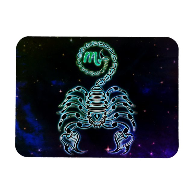 Flexible scorpio the scorpion zodiac magnet (Horizontal)