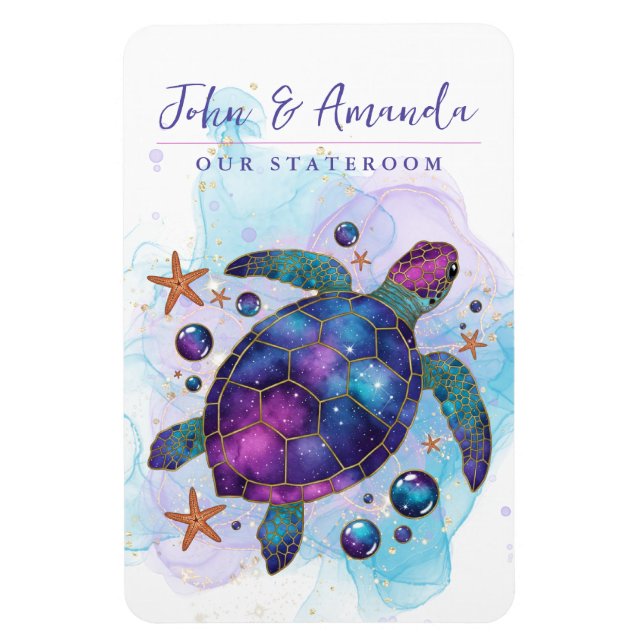 Flexible Sea Turtle Cruise Ship Stateroom Magnet (Vertical)