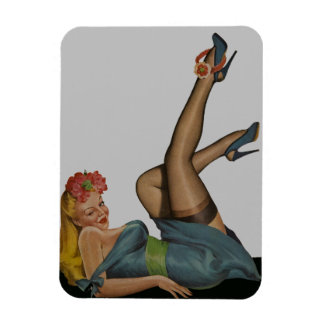 Flexible Sexy Vintage Pin Up Girl Magnet