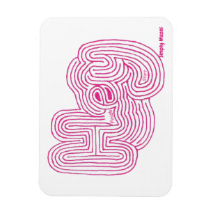 Flexible Simplement Mazes "Hey" Maze Magnet