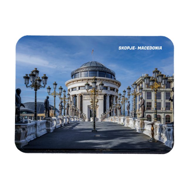 Flexible SKOPJE - Magnet de Macédoine (Horizontal)