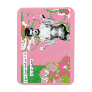 Flexible Snarky Vacation Magnet Quel Jour Est-Ce ?