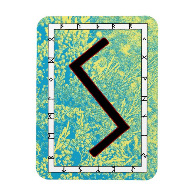 Flexible Sowilo Viking Rune Magnet - Success! (Vertical)