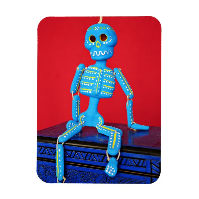 Flexible Squelette de sucre bleu Magnet (Vertical)