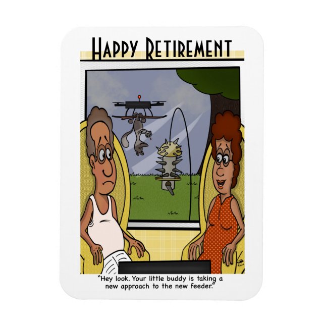 Flexible Squirrel Proof Retirement Magnet (Vertical)