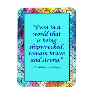 Flexible St. Hildegard de Bingen Quote Magnet