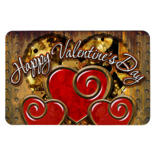 Flexible Steampunk Valentine 3 Premium Magnet