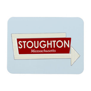 Flexible Stoughton Massachusetts Magnet souvenirs