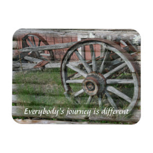 Flexible Style occidental Roue en Wagon rustique Magnet fle