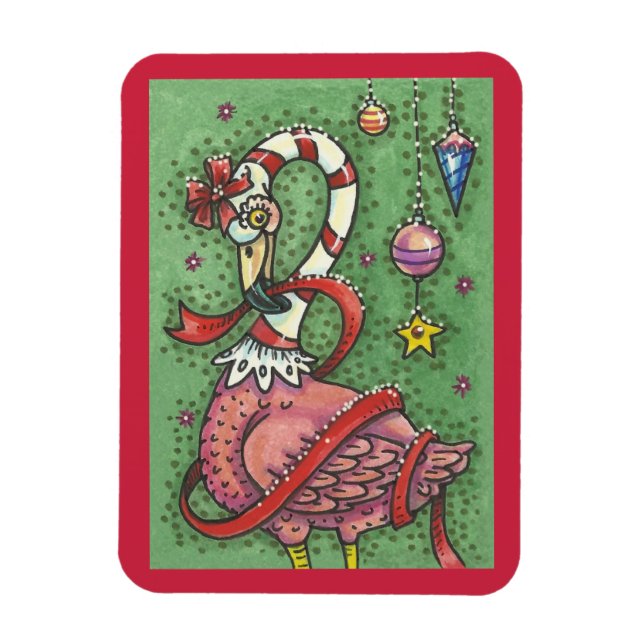 FLEXIBLE SUCRE DE CANNE ROSE FLAMANT ROSE NOËL MAGNET (Vertical)