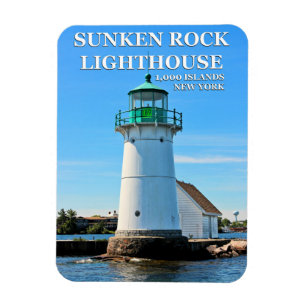 Flexible Sunken Rock Lighthouse, New York Flexi Magnet