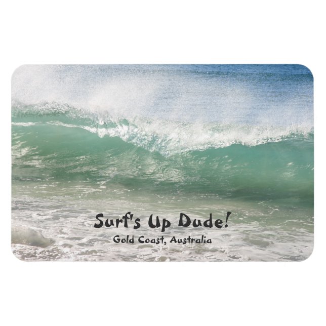 Flexible Surf Dude, Gold Coast - Magnet (Horizontal)