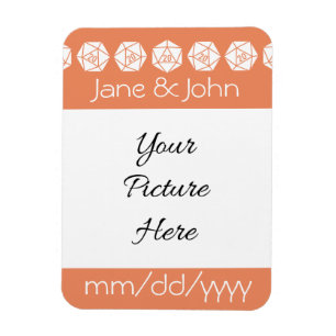 Flexible Tabletop Chic en Corail Magnet de rappel de date