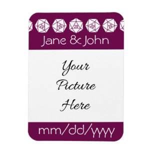 Flexible Tabletop Chic en Vin Magnet de Sauvegarde de Date
