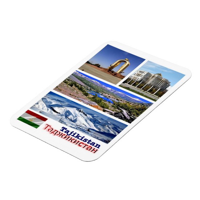 Flexible Tadjikistan - Mosaïque - Magnet (Côté Gauche)