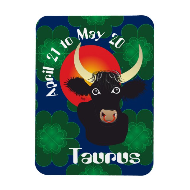 Flexible Taurus avril 21 to May 20 Premium Flexi Magnet (Vertical)