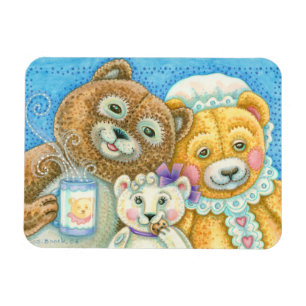 Flexible TEDDY BEAR FAMILLE MAGNET *Personnaliser