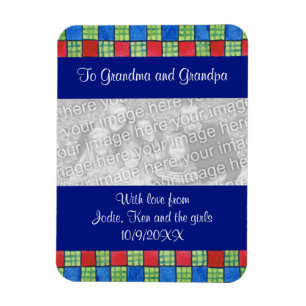 Flexible Téléchargement de la photo de famille Magnet de ré