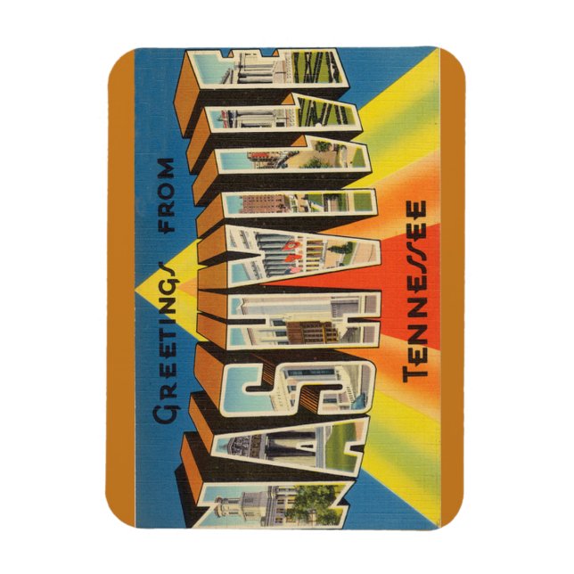 Flexible Tennessee, Nashville Magnet (Vertical)
