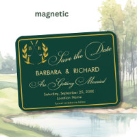 Thème de golf MAGNET Monogramme Mariage Enregistre