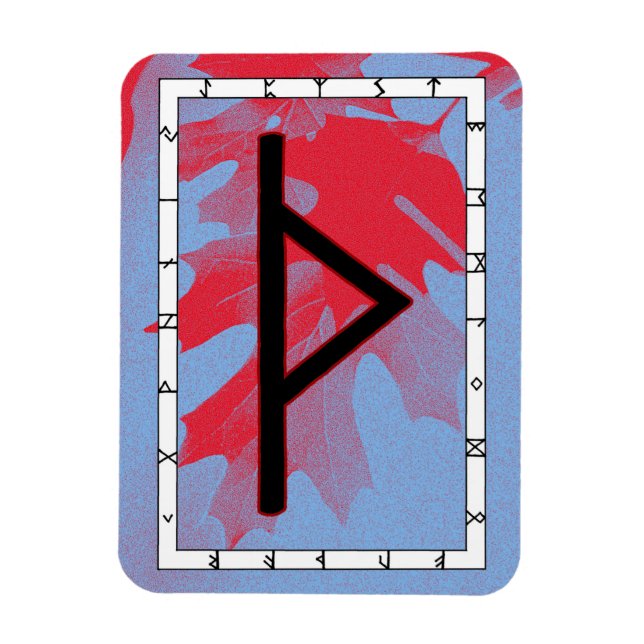 Flexible Thurisaz Viking Rune Magnet - Défense ! (Vertical)