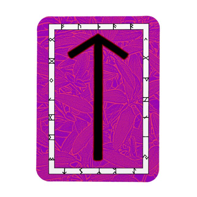 Flexible Tiwaz Viking Rune Magnet - Victoire ! (Vertical)