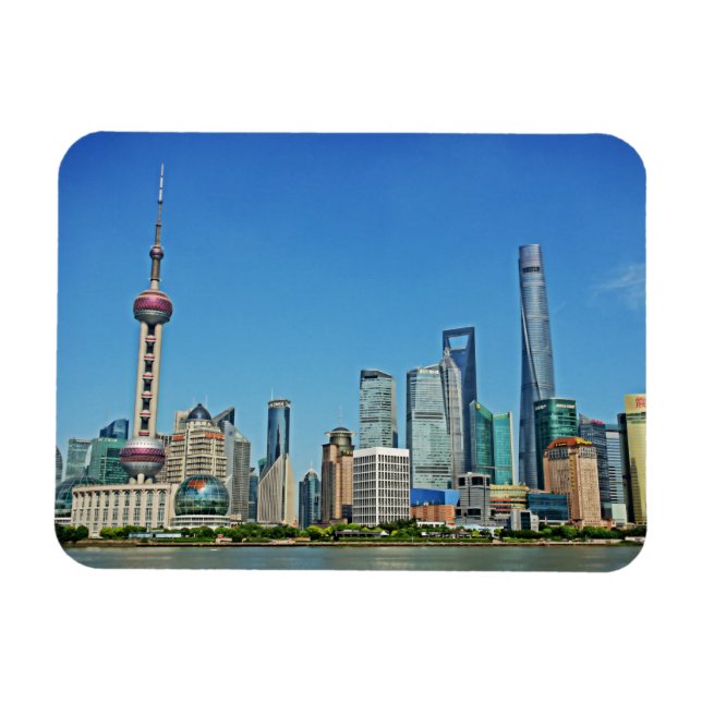 Flexible Tour Perle Orientale - Shanghai, Chine - Magnet (Horizontal)