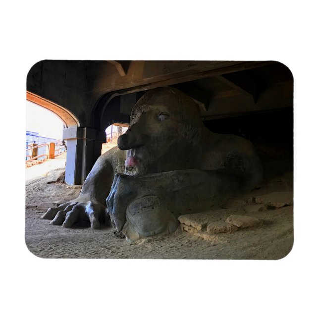 Flexible Troll de Seattle Fremont #2 Magnet (Horizontal)