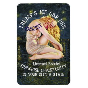 FLEXIBLE TSA DOJ MAGNET VD STD TRUMP TRUMPS MAGA RÉPUBLICAI