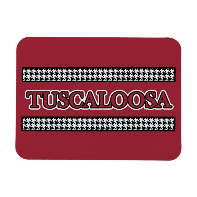 Flexible Tuscaloosa Houndstooth - Magnet (Horizontal)