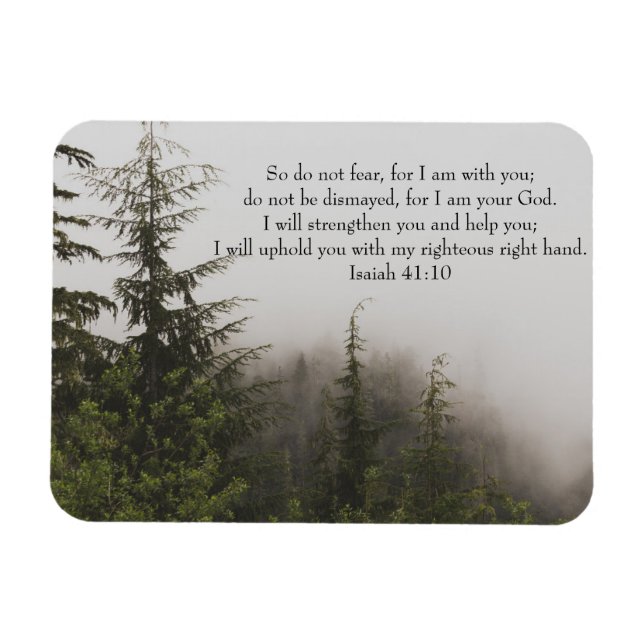 Flexible Un verset biblique inspirant de Isaiah Magnet (Horizontal)