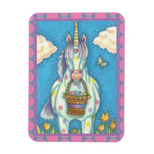 FLEXIBLE UNICORNE DE PANIER DE PÂQUES, MAGNET DE CHEVAL EN 