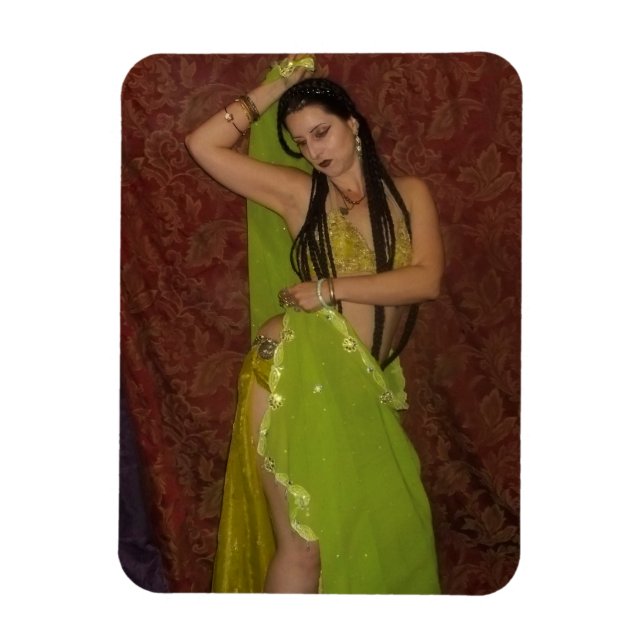 Flexible Veil Belly Dancer Magnet photo (Vertical)