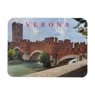 Flexible Verona Castelvecchio Bridge fridge magnet