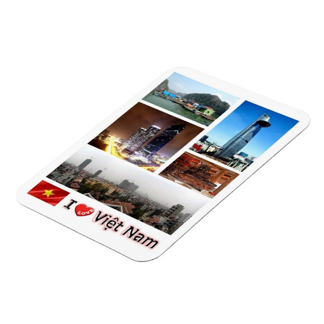 Flexible Vietnam - I Love - Magnet (Côté Gauche)