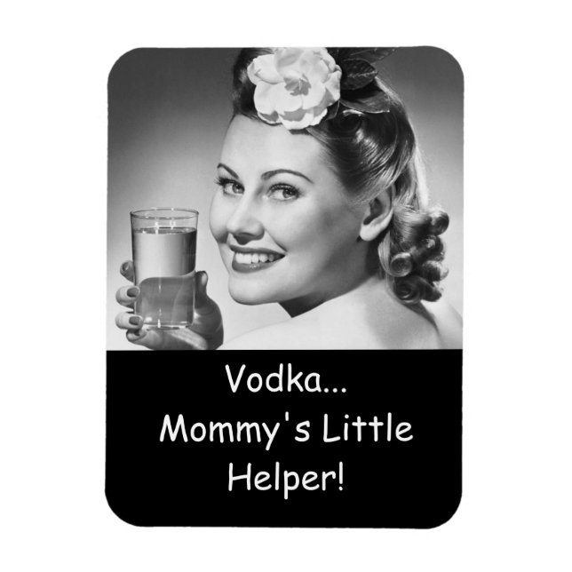 Flexible Vodka, la petite aide de maman ! Magnet (Vertical)