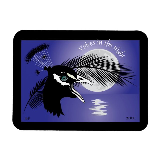 Flexible Voix dans la nuit Premium Flexi Magnet (Horizontal)