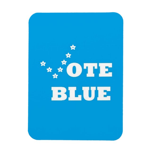 Flexible Vote Blue - Photo Magnet (Vertical)