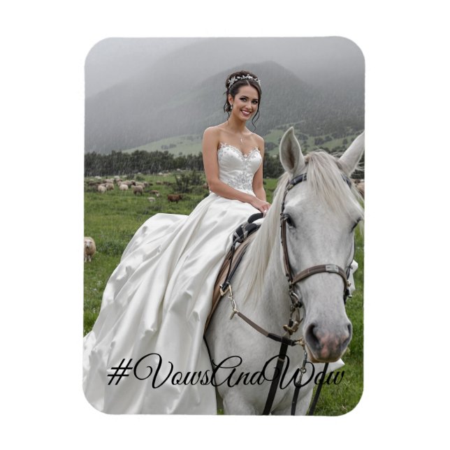 Flexible #VowsAndWowFlexible Photo Magnet (Vertical)