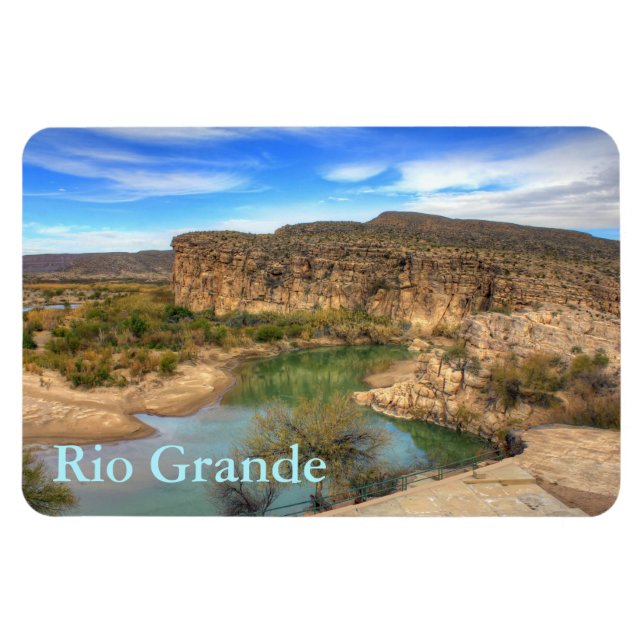 Flexible Vue sur le Rio Grande Magnet (Horizontal)